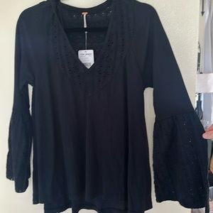 Free People Bell Sleeve Shirt